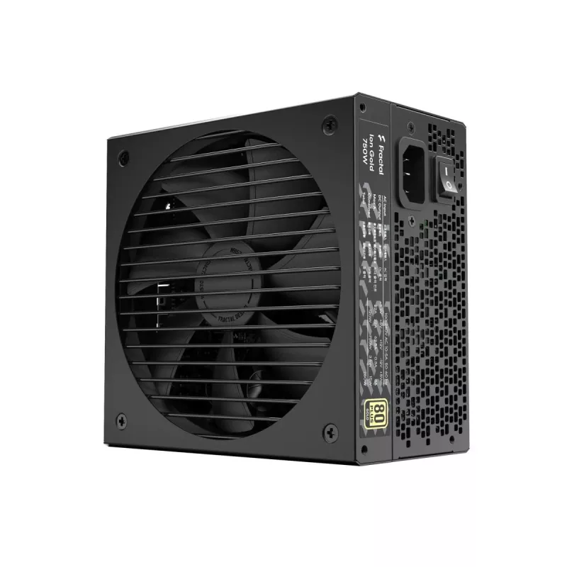 Fractal Design Ion+ 750W Gold napájací zdroj 24-pin ATX ATX čierny