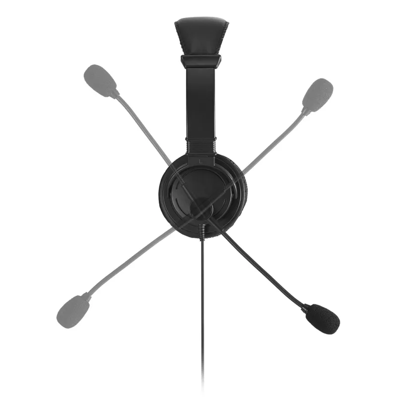Kensington Classic USB-C headset s mikrofónom, káblový, telefonovanie/hudba, headset, čierny