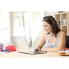 Kensington Classic USB-C headset s mikrofónom, káblový, telefonovanie/hudba, headset, čierny