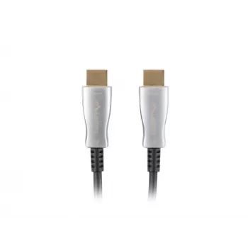 HDMI kábel LANBERG CA-HDMI-20FB-0200-BK 20 m, HDMI 2.0, Type-A konektor samec–samec, 18 Gbit/s, 4K@60Hz (3840×2160), HDR, ARC, Ethernet