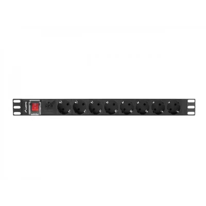 Jednotka rozvodu napájania PDU Lanberg PDU-08F-0200-BK