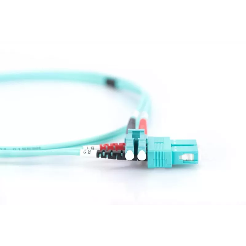 DIGITUS optický patch kábel, LC na SC multimode 50/125 µ, duplex dĺžka 3m trieda OM3