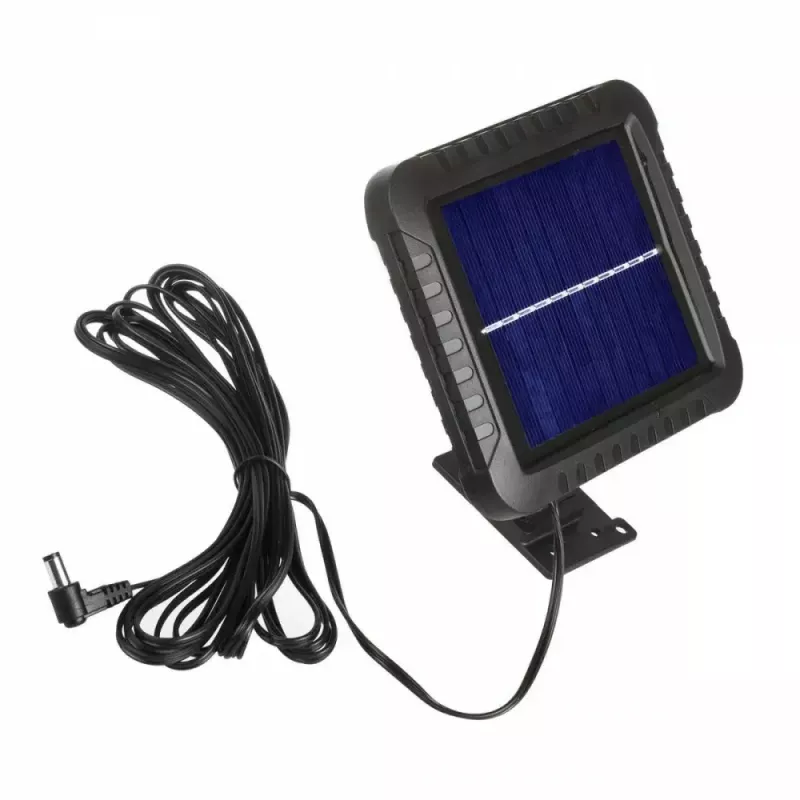 Solárny LED reflektor MACLEAN MCE438, 5 W, 400 lm, IP44, Li-Ion 5,2 V, nástenný, biele svetlo, čierny