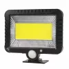 Solárny LED reflektor MACLEAN MCE438, 5 W, 400 lm, IP44, Li-Ion 5,2 V, nástenný, biele svetlo, čierny