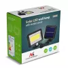 Solárny LED reflektor MACLEAN MCE438, 5 W, 400 lm, IP44, Li-Ion 5,2 V, nástenný, biele svetlo, čierny