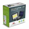 Solárny LED reflektor MACLEAN MCE438, 5 W, 400 lm, IP44, Li-Ion 5,2 V, nástenný, biele svetlo, čierny