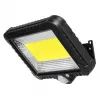 Solárny LED reflektor MACLEAN MCE438, 5 W, 400 lm, IP44, Li-Ion 5,2 V, nástenný, biele svetlo, čierny