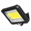 Solárny LED reflektor MACLEAN MCE438, 5 W, 400 lm, IP44, Li-Ion 5,2 V, nástenný, biele svetlo, čierny