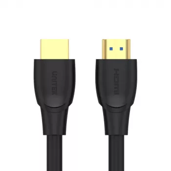 HDMI kábel Unitek C11043BK 10 m, HDMI Type-A konektor samec–samec, HDMI 2.0, 18 Gbit/s, pozlátené kontakty, čierny