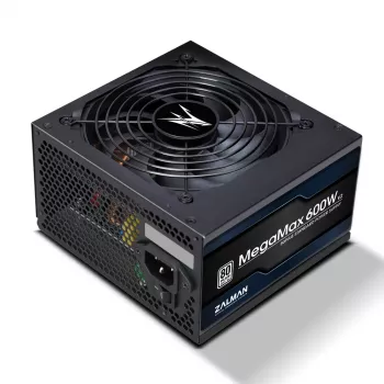 Zalman ZM600-TXII V2 MegaMax počítačový zdroj 600 W, 80 PLUS Standard EU, aktívne PFC, 20+4-pinový ATX, ventilátor 120 mm
