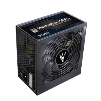 Zalman ZM600-TXII V2 MegaMax počítačový zdroj 600 W, 80 PLUS Standard EU, aktívne PFC, 20+4-pinový ATX, ventilátor 120 mm