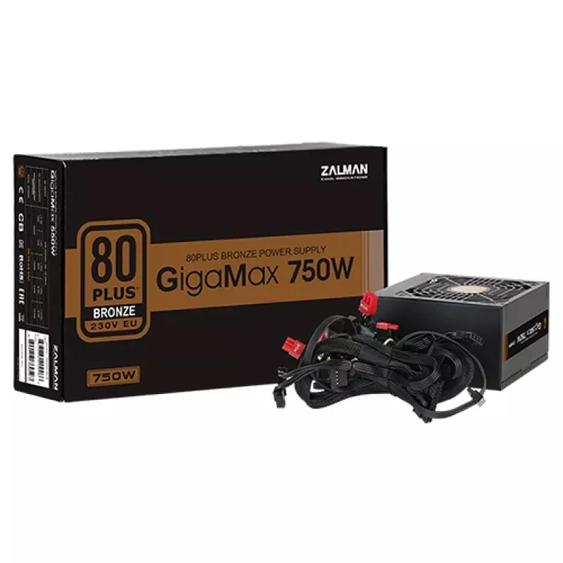 Zalman ZM750-GVII napájací zdroj 750 W 20+4 pin ATX ATX čierny