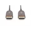 DIGITUS DisplayPort AOC hybridný sklenený optický kábel M/M UHD 8K@60Hz, CE, čierny 20m