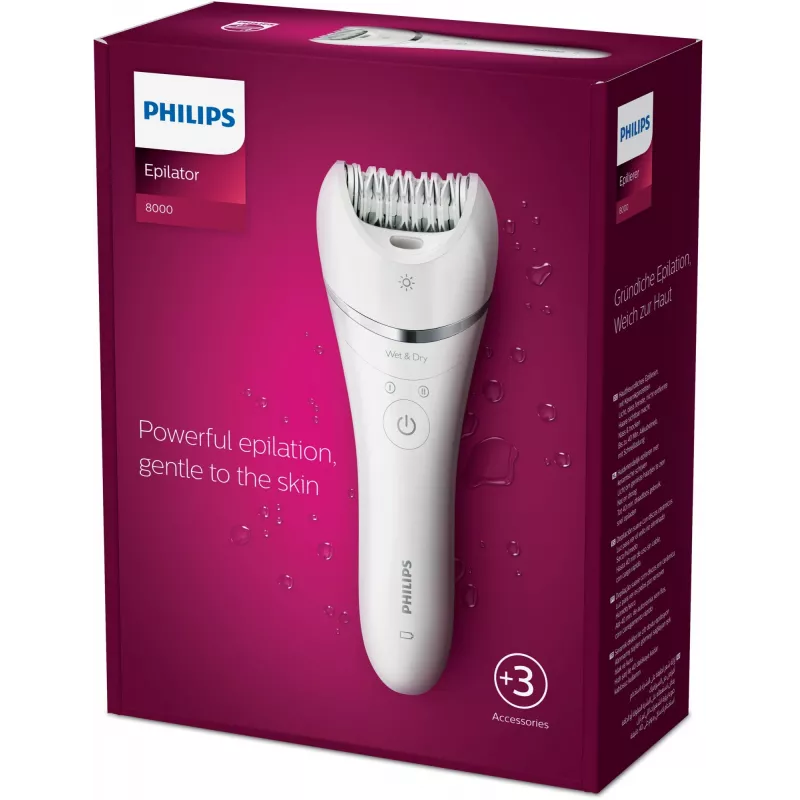 Epilátor Philips BRE700/00, 32 pinzet, mokrý & suchý, bezdrôtový, 40 min. výdrž, 2 rýchlosti, umývateľný