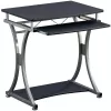 Techly Compact Desk pre PC s vyberateľným výsuvom na klávesnicu, čierny grafit ICA-TB 328BK