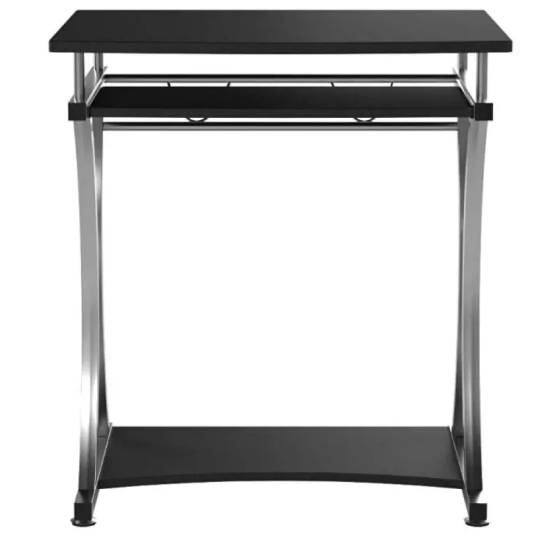 Techly Compact Desk pre PC s vyberateľným výsuvom na klávesnicu, čierny grafit ICA-TB 328BK