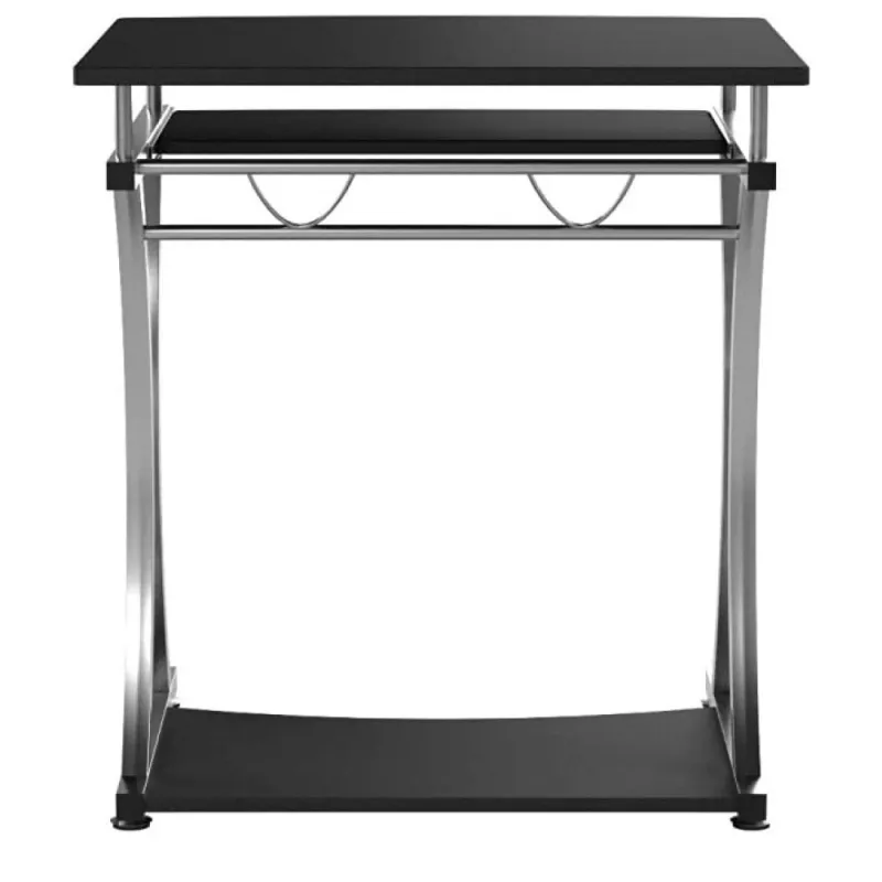 Techly Compact Desk pre PC s vyberateľným výsuvom na klávesnicu, čierny grafit ICA-TB 328BK