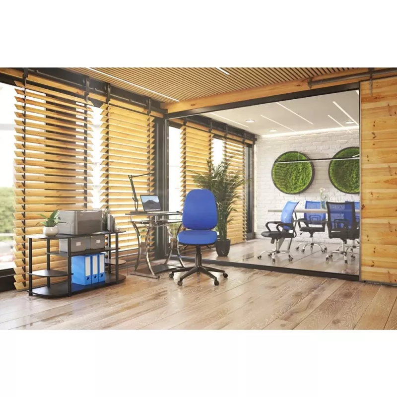 Techly Compact Desk pre PC s vyberateľným výsuvom na klávesnicu, čierny grafit ICA-TB 328BK