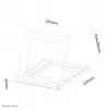 Neomounts NSLS075 čierny stojan na notebook 10-16 inch – skladací – kompaktný – univerzálny