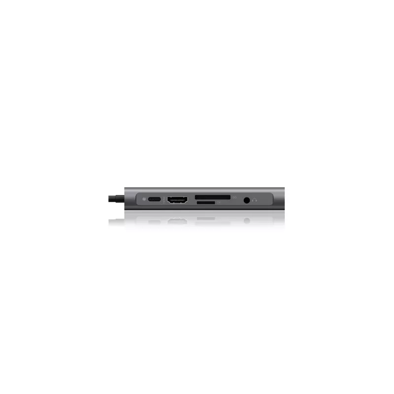 ICY BOX IB-DK4040-CPD káblový USB 3.2 Gen 1 (3.1 Gen 1) Type-C antracit, čierny