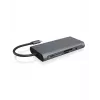 ICY BOX IB-DK4040-CPD káblový USB 3.2 Gen 1 (3.1 Gen 1) Type-C antracit, čierny
