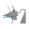 ICY BOX IB-DK4040-CPD káblový USB 3.2 Gen 1 (3.1 Gen 1) Type-C antracit, čierny