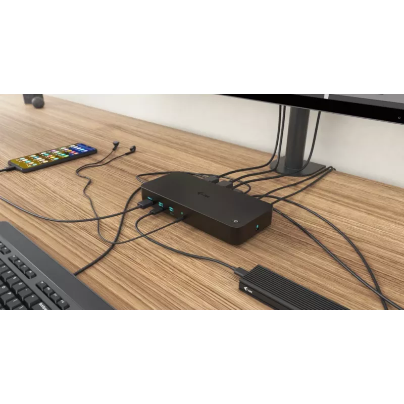 i-tec USB 3.0 / USB-C / Thunderbolt, 3x 4K dokovacia stanica + Power Delivery 100W
