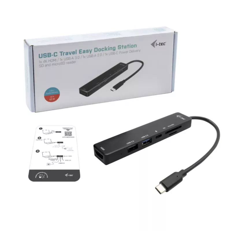 i-tec USB-C Travel Easy Dock 4K HDMI + Power Delivery 60 W