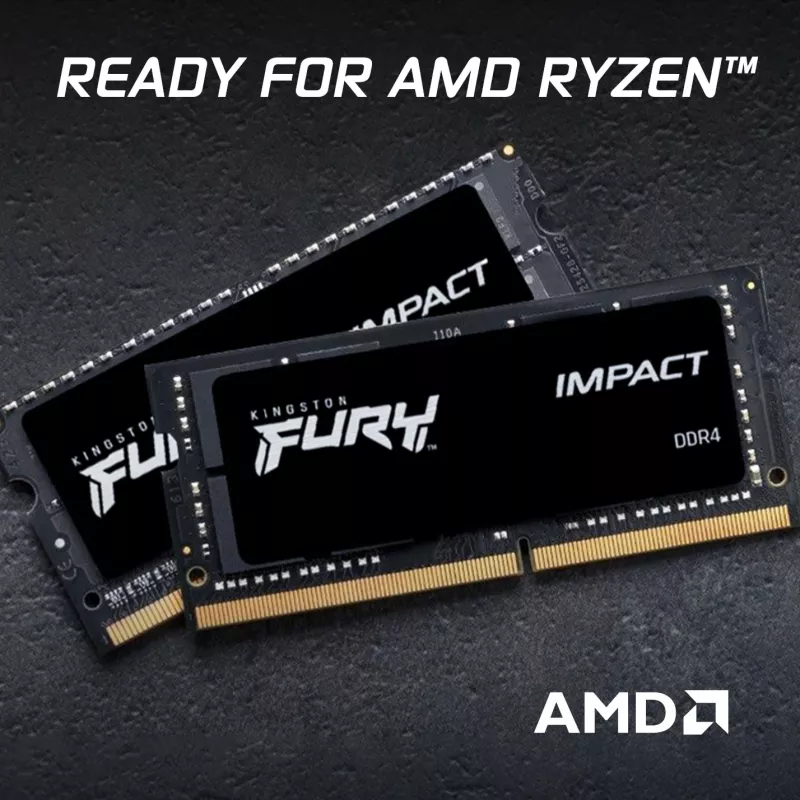 Kingston Technology FURY 16GB 3200MT/s DDR4 CL20 SODIMM (sada 2) Impact