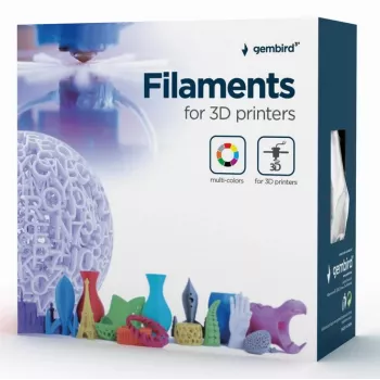 GEMBIRD PLA-PLUS filament, strieborná, 1,75 mm, 1 kg
