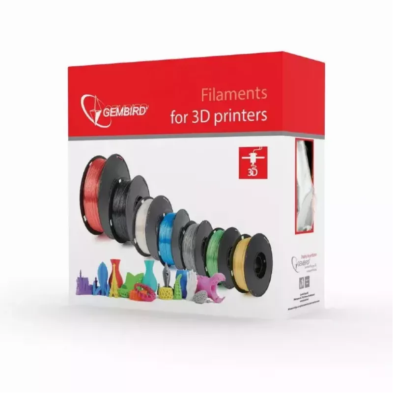 3D tlačový materiál Gembird 3DP-PLA1.75-01-FR