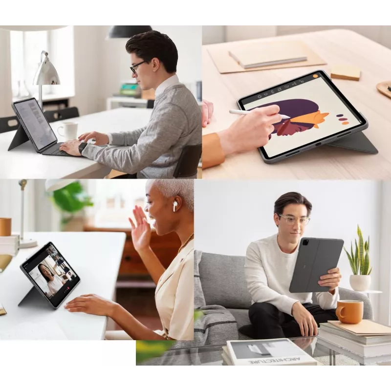 LOGITECH Combo Touch - iPad Pro 12,9 palca (5. gen.) - angličtina - QWERTY