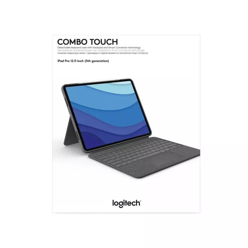LOGITECH Combo Touch - iPad Pro 12,9 palca (5. gen.) - angličtina - QWERTY