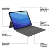 LOGITECH Combo Touch - iPad Pro 12,9 palca (5. gen.) - angličtina - QWERTY