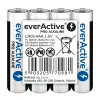 Alkalické AAA batérie everActive LR03PRO4T — 4 ks, 1,5 V, 1250 mAh, 44,5×10,5 mm