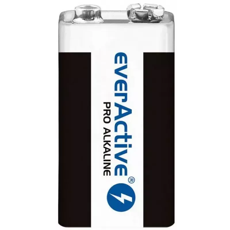 everActive EV6LR61-PRO alkalická batéria 9V 6LR61, 650 mAh, 1 ks v blistri