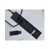 ICY BOX IB-HUB1700-U3 USB 3.2 Gen 1 (3.1 Gen 1) Type-A 5000 Mbit/s čierny
