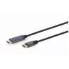 Video káblový adaptér Gembird CC-DP-HDMI-4K-6 — DisplayPort na HDMI Type-A, 1,8 m, 4K, čierny