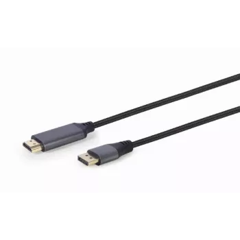 Video káblový adaptér Gembird CC-DP-HDMI-4K-6 — DisplayPort na HDMI Type-A, 1,8 m, 4K, čierny