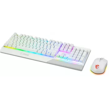 Gamingová klávesnica a myš set MSI VIGOR GK30 COMBO WHITE