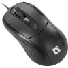 Drôtová optická myš DEFENDER MB-580 USB Type-A, obojručná, 1000 DPI, 3 tlačidlá, čierna