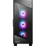MSI MPG VELOX 100R stredná veža PC skriňa, E-ATX, tvrdené sklo, 4x 120 mm ARGB ventilátory, 2x USB 3.0 + 1x USB-C, 2x 3,5″ + 2x 2,5″ pozície, čierna