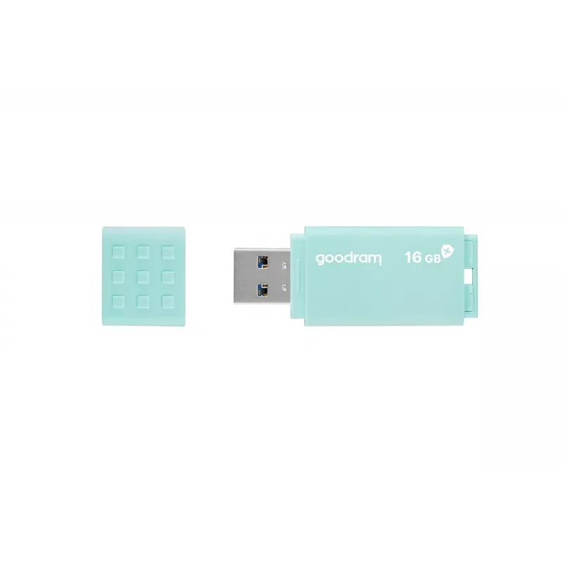 USB flash disk GOODRAM UME3 CARE 16 GB USB Type-A 3.2 Gen 1 (čítanie 60 MB/s, zápis 20 MB/s) tyrkysový
