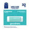 USB flash disk GOODRAM UME3 32 GB USB Type-A 3.2 Gen 1 — tyrkysový, 60 MB/s čítanie, 20 MB/s zápis