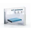 HDD puzdro Gembird EE2-U3S-3-B — 2,5-palcové Single-Bay, SATA, Mini‑USB A, až do 7 TB, modré