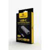 Dokovací adaptér Gembird A-CMU3-LAN-01 — USB-C 3.2 Gen 1, 1× Gigabit-LAN, 3× USB-A, kovové puzdro, sivý