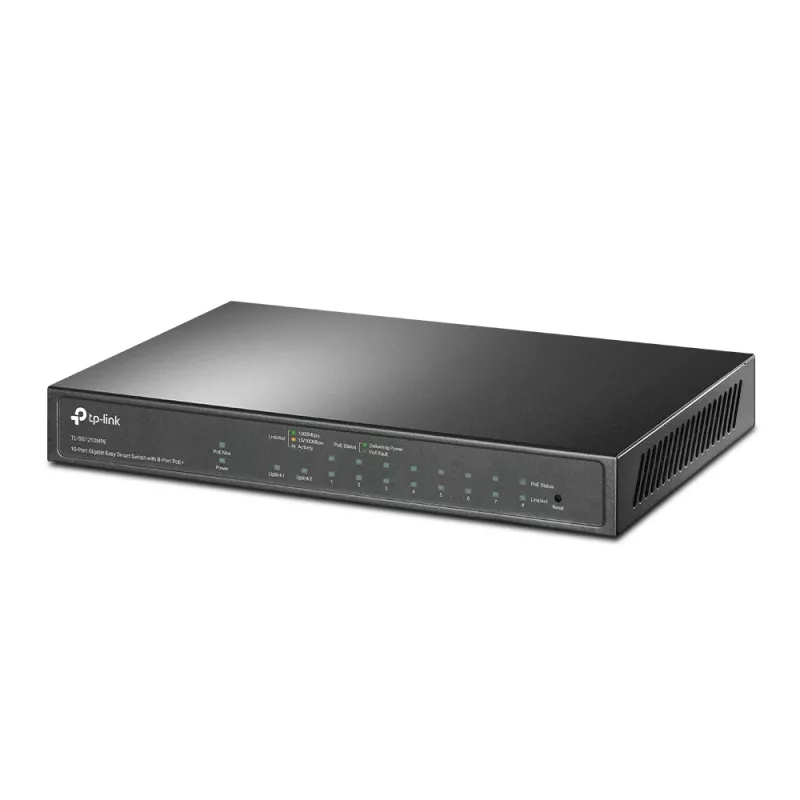 Managed switch TP-Link TL-SG1210MPE 10-portový Gigabit s 8-portovým PoE+