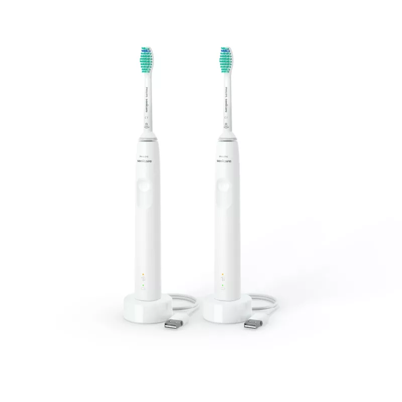 Philips 3000 series 3100 series HX3675/13 2-balík sonické zubné kefky - biela