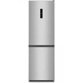 Voľne stojaca chladnička s mrazničkou Gorenje NRK6192AS4, 304 l (chladnička 207 l / mraznička 97 l), No Frost, sivá