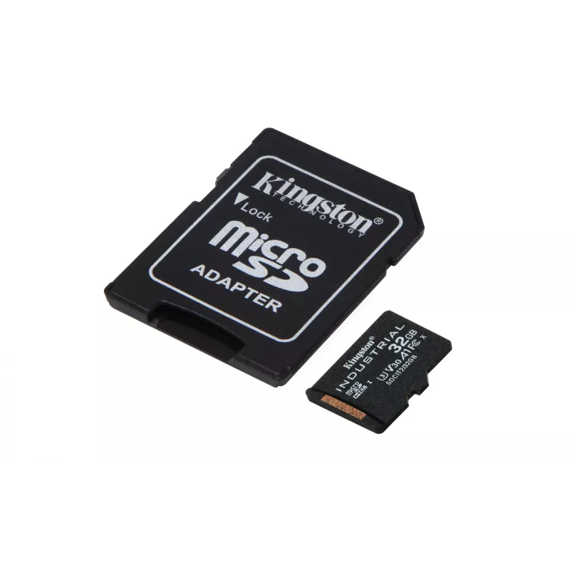 Kingston Technology 32GB microSDHC Industrial C10 A1 pSLC karta + SD adaptér